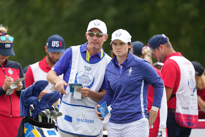 Leona Maguire helped the European team win the 2021 Solheim Cup.